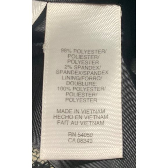 Jones Studio Womens Size 8 Black Floral Sleeveless Blouse Tank Top Lined New $33 - Picture 6 of 8